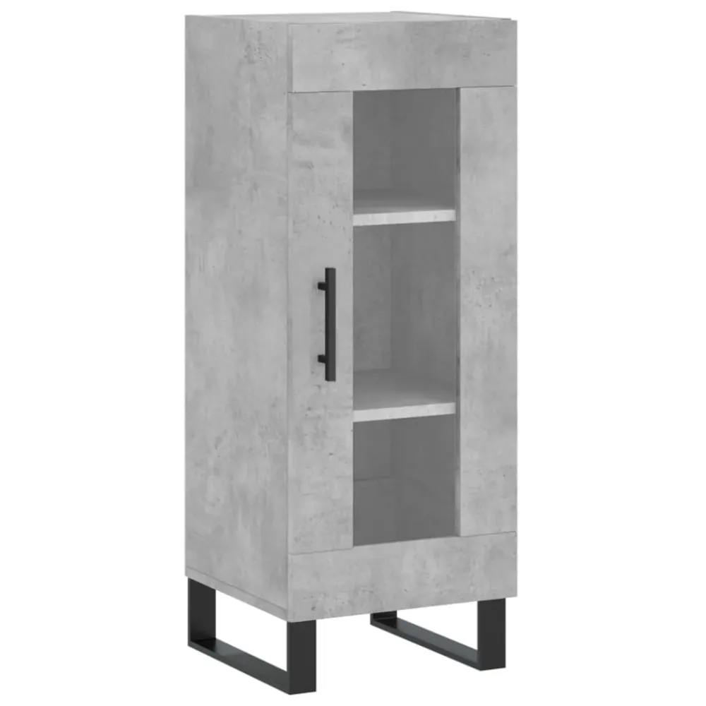 Buffet bahut commode armoire meuble de rangement organisateur cuisine salle de séjour salon haut 34,5 x 34 x 180 cm bois d...