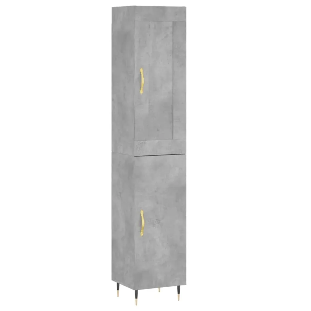 Buffet bahut commode armoire meuble de rangement organisateur cuisine salle de séjour salon haut 34,5 x 34 x 180 cm bois d...