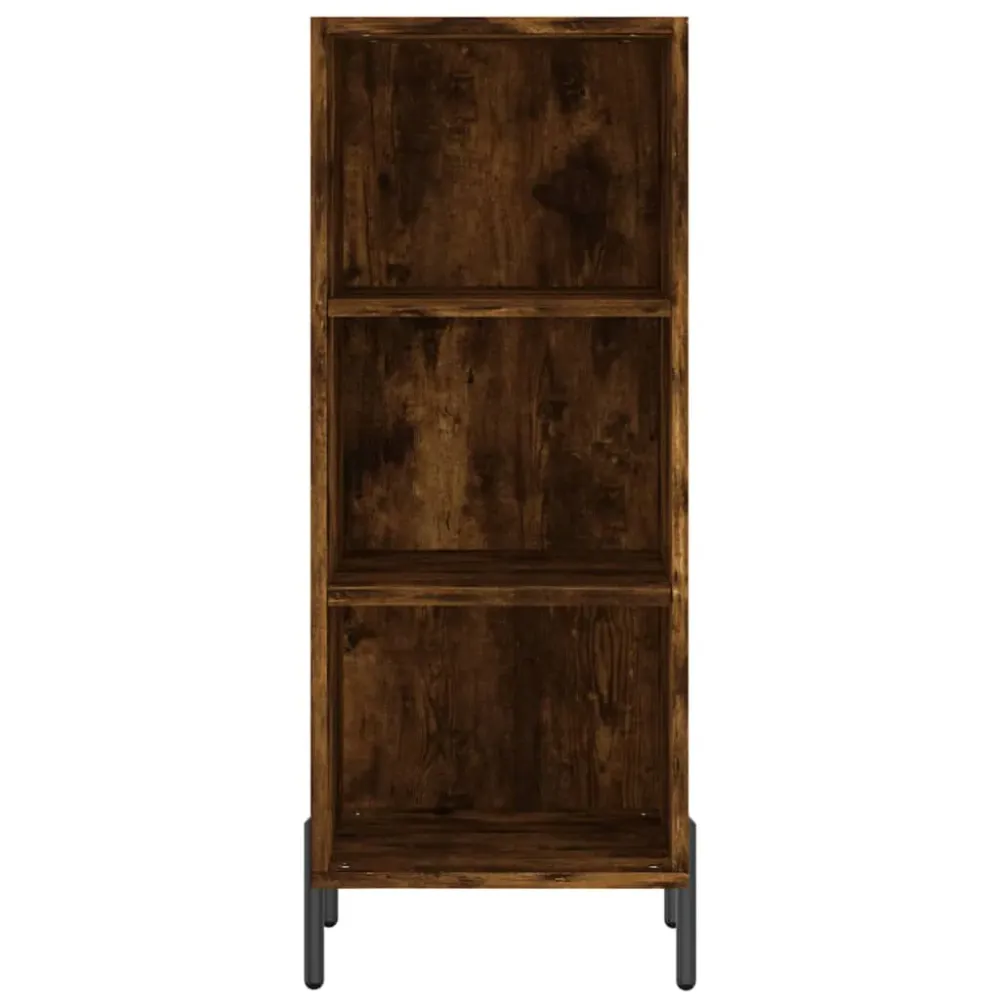 Buffet bahut commode armoire meuble de rangement organisateur cuisine salle de séjour salon haut 34,5 x 34 x 180 cm bois d...