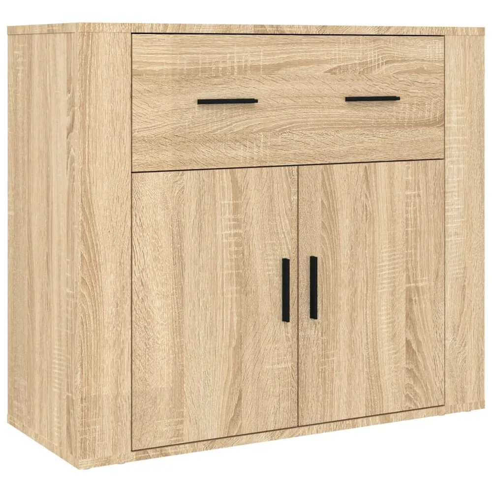 Buffet bahut commode armoire meuble de rangement organisateur cuisine salle de séjour salon haut sonoma bois d'ingénierie...