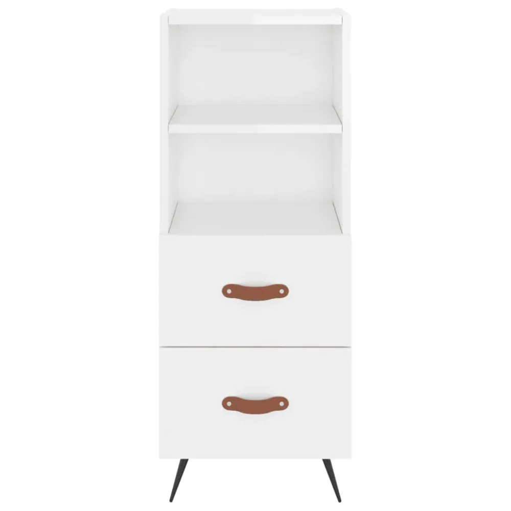 Buffet bahut commode armoire meuble de rangement organisateur cuisine salle de séjour salon haut brillant 34,5 x 34 x 180...