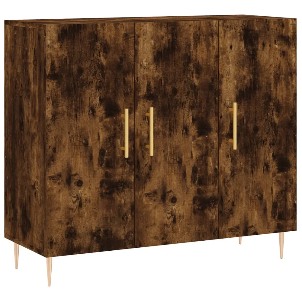 Buffet bahut commode armoire meuble de rangement organisateur cuisine salle de séjour salon 90 x 34 x 80 cm bois d'ingénie...