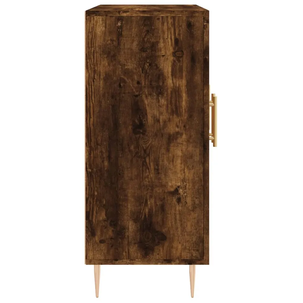 Buffet bahut commode armoire meuble de rangement organisateur cuisine salle de séjour salon 90 x 34 x 80 cm bois d'ingénie...