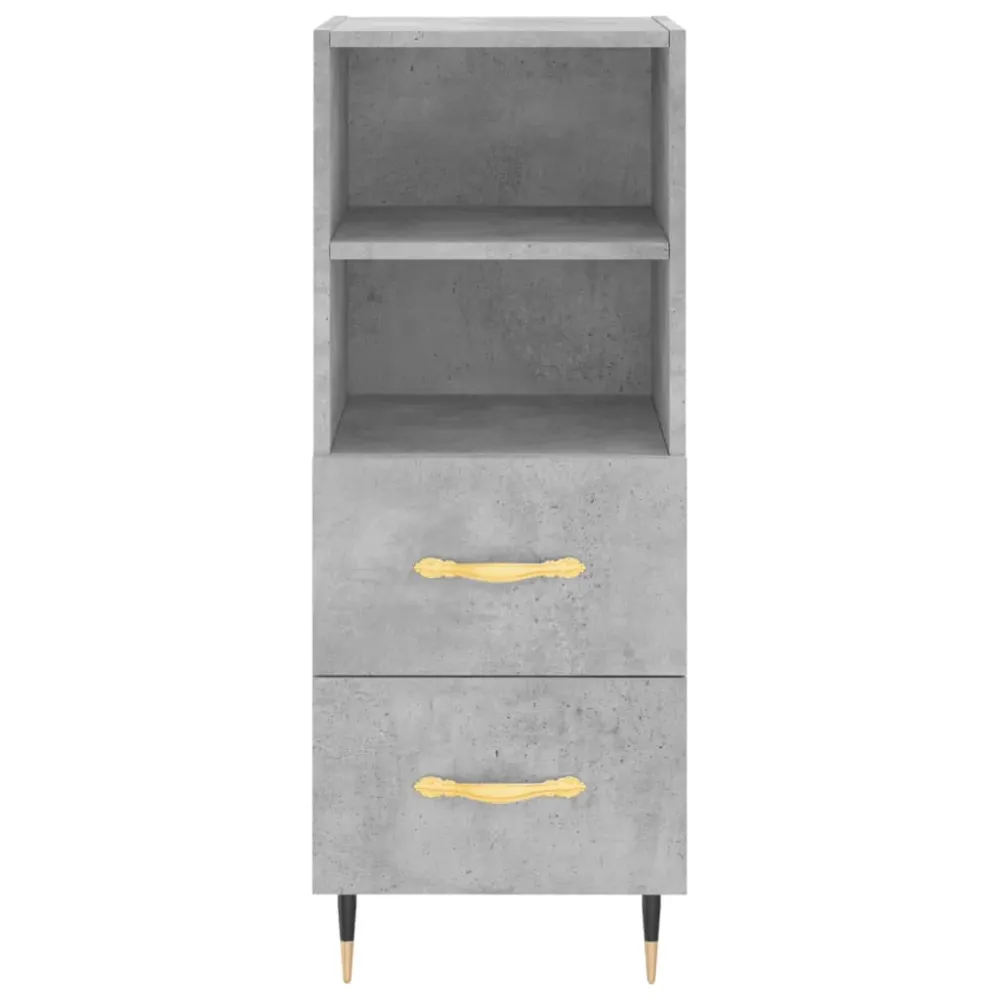 Buffet bahut commode armoire meuble de rangement organisateur cuisine salle de séjour salon haut 34,5 x 34 x 180 cm bois d...