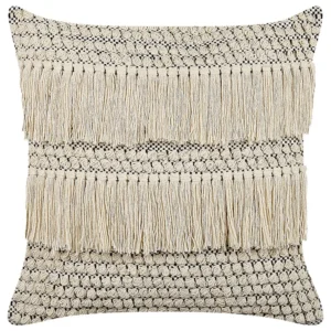 Cotton Cushion Tassels 45 x 45 cm Sable IRESINE