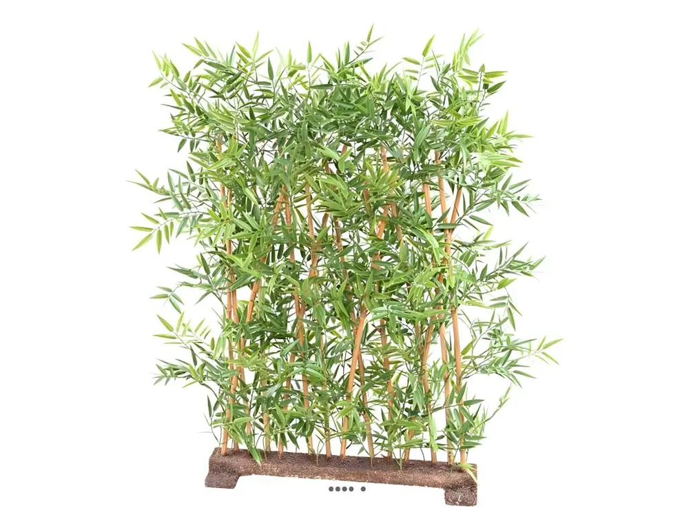 Haie de Bambou artificiel serré extérieur anti-UV H 110 cm L 90 cm - choisissez votre hauteur: H 110 cm - couleur: Vert
