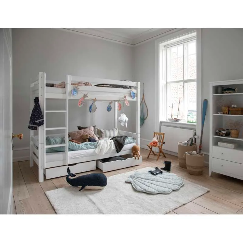 Hoppekids ECO Luxueux - Mellemklodser til Høj Etageseng - Hvid