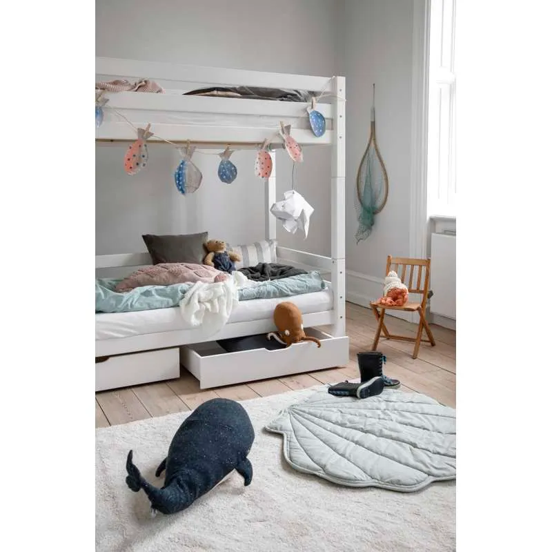 Hoppekids ECO Luxueux - Mellemklodser til Høj Etageseng - Hvid