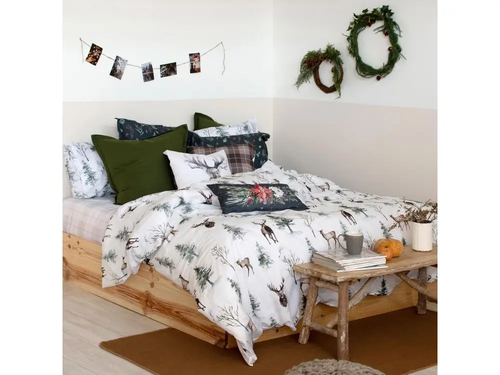 Housse de couette 180x220 cm Mystical winter avec fixation universelle