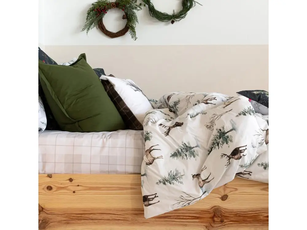 Housse de couette 180x220 cm Mystical winter avec fixation universelle