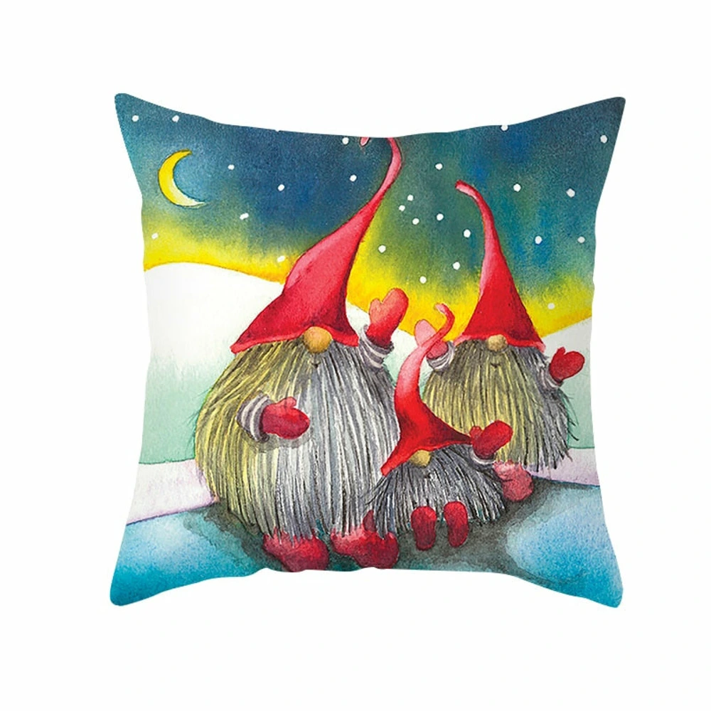 Housse de coussin de noël - famille de lutins pour transport d'équipement