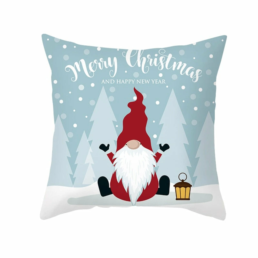 Housse de coussin de noël - lutin père noël avec système antivol