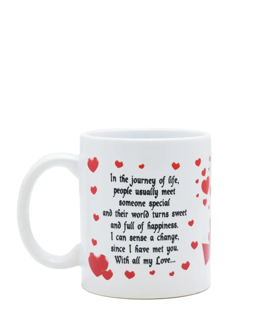 Lovers Design 440ml Someone Special Mug - Blanc pur & Red