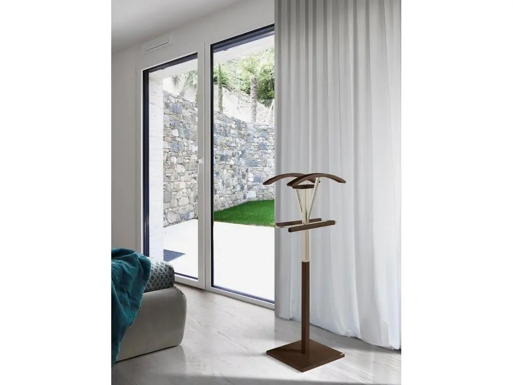 Racing Valet de nuit - H110cm x L47cm x P34cm - hêtre massif wenge - Couple