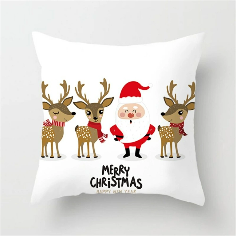 Support smartphone Housse de coussin de noël - père noël et ses rennes