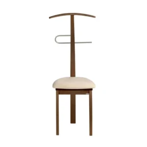Valet de nuit - H108cm x L46cm x P44cm - hêtre massif noyer - Stilizzato