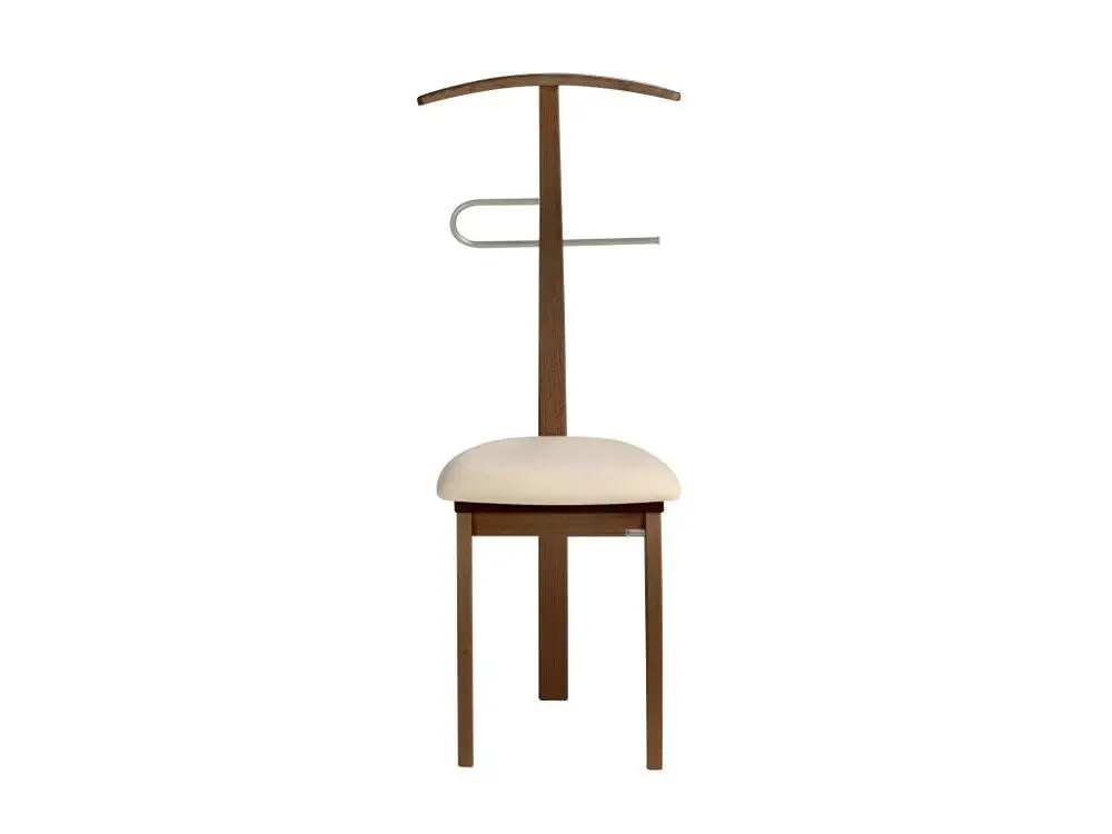Valet de nuit - H108cm x L46cm x P44cm - hêtre massif noyer - Stilizzato