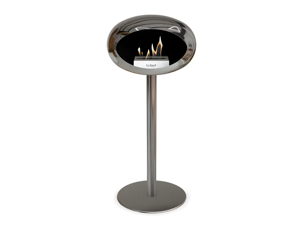Huile moteur diesel Lareira Bioetanol Ground Steel High Chromed Effet argent