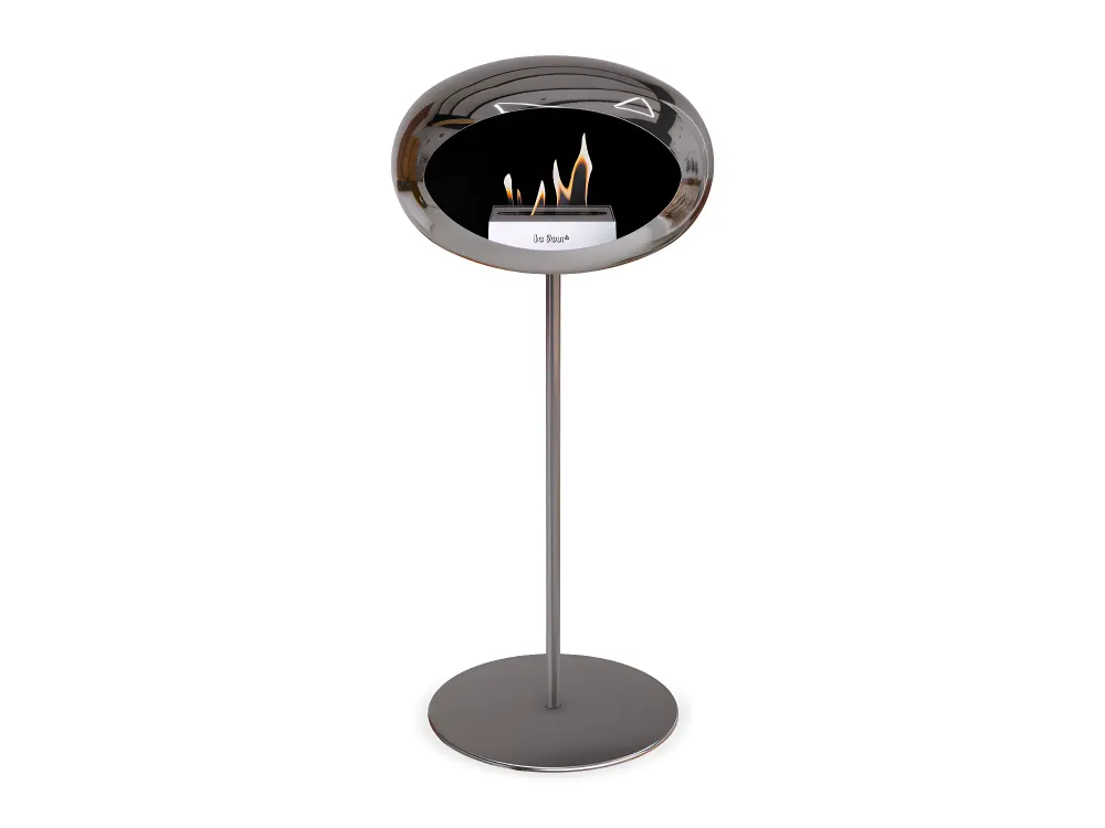 Huile moteur diesel Lareira Bioetanol Ground Steel High Chromed Effet argent