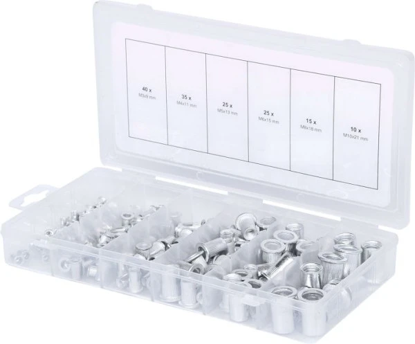 Gamme KS Tools de rivets filetés aluminium M3x9mm-M10x21mm 150 pièces 970.0620 acquérir à bas prix