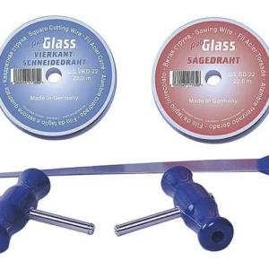 Insert fileté hélicoïdal Kit de coupe-fil ProGlass DSS avec scie et fil de coupe 5 pièces DSS-704 choisir à bas prix
