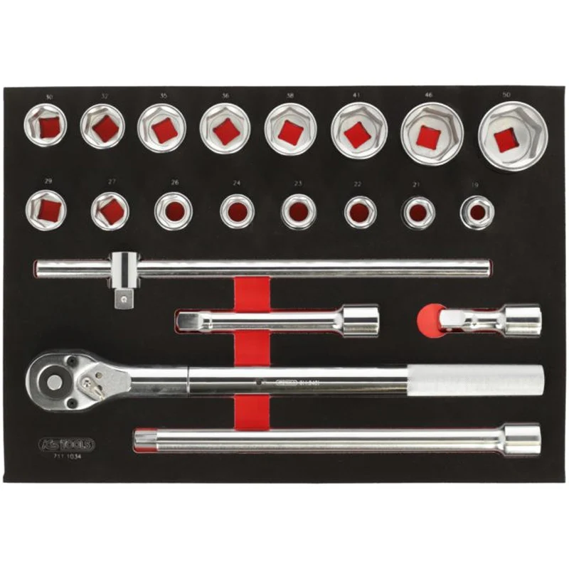 Outil de réparation Module de douilles et accessoires 3/4'', 21 pièces - KS TOOLS - 711.1034