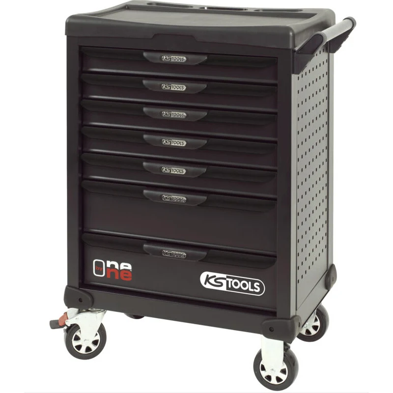 Servante OnebyOne 7 tiroirs composée d’outils pour la carrosserie, 166 pièces - KS TOOLS - 823.7154