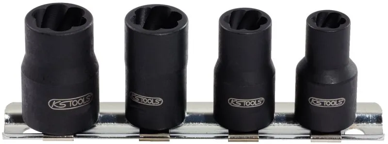 KS Tools Jeu de douilles à profil spiralé 1/4" 4 pièces 8-13 mm 913.1450 se procurer à bas prix pour carter moteur