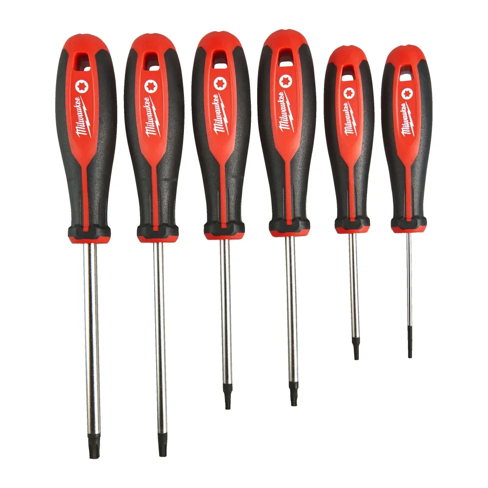 Amortisseur arrière Jeu de tournevis Torx Milwaukee Tri-Lobe - 6 pièces