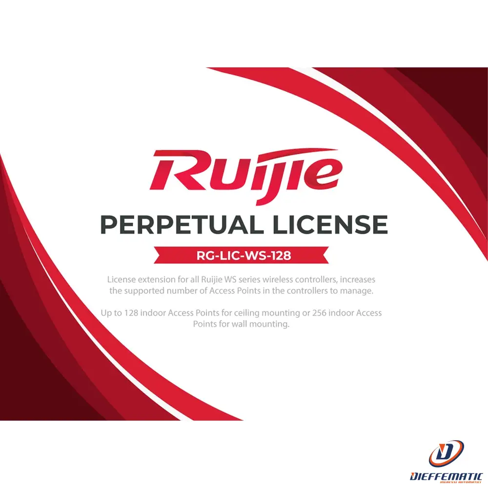 Haute Performance Reyee Rg-Lic-Ws-128 Licenze Per I Controller Ruijie Serie Ws