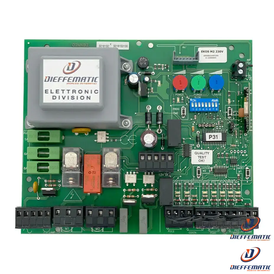Plaquette de frein moto Control Unit Swing Gates Automation 230 Vac Board Dieffematic Ekos M2 230v