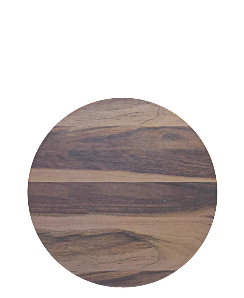 Plaquette de frein moto Regent Melamine Wood Grain Round Board - Chocolat