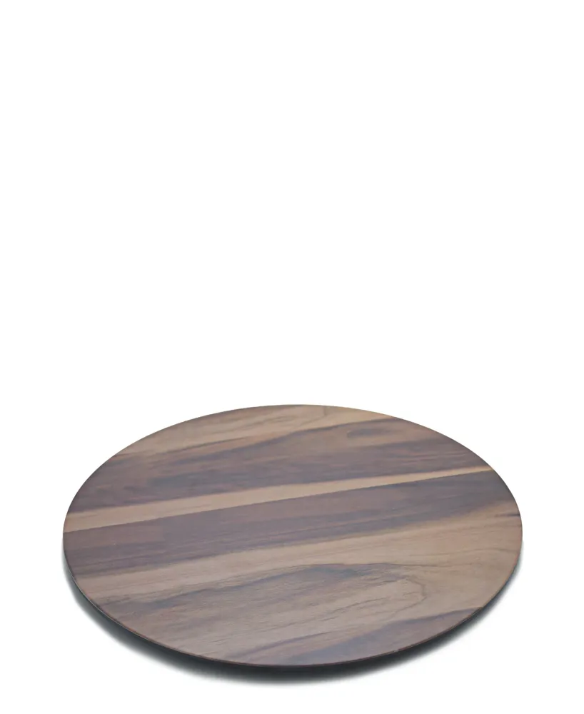 Plaquette de frein moto Regent Melamine Wood Grain Round Board - Chocolat