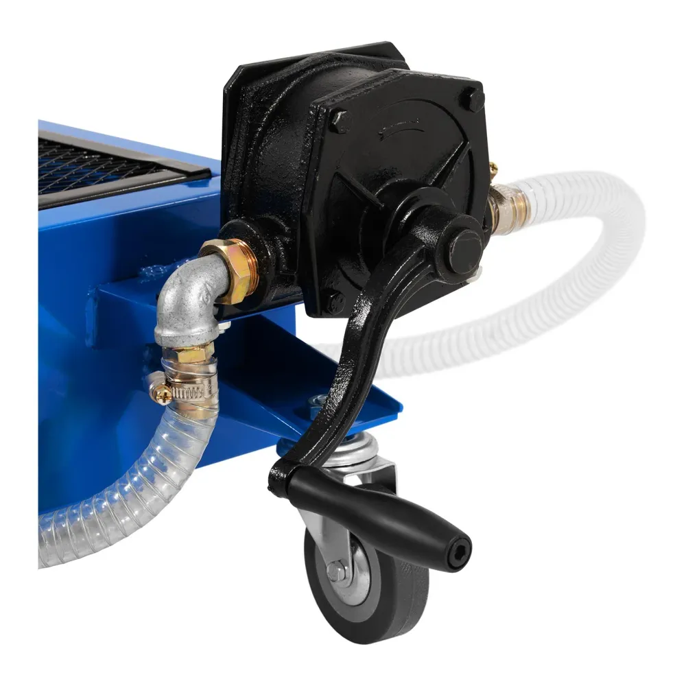 Bac de vidange d'huile mobile - 55 litres - pompe manuelle outils auto atelier 14_0006320