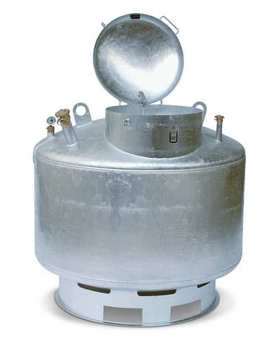 Collecteur d'huile usée DENIOS AS-TSE avec entonnoir de remplissage intégré 400 litres 137-045 se procurer à bas...