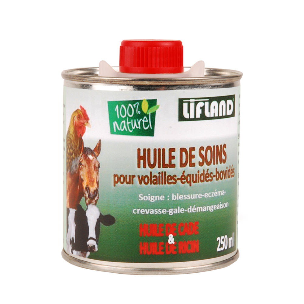 Huile de soins pour volailles-équidés-bovidés 250ml Lifland