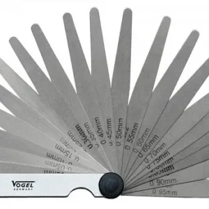 Jeu de jauges d'épaisseur Vogel Germany individuellement sous film 005 - 08 mm / 0002 - 0035 pouce 13 feuilles 41...