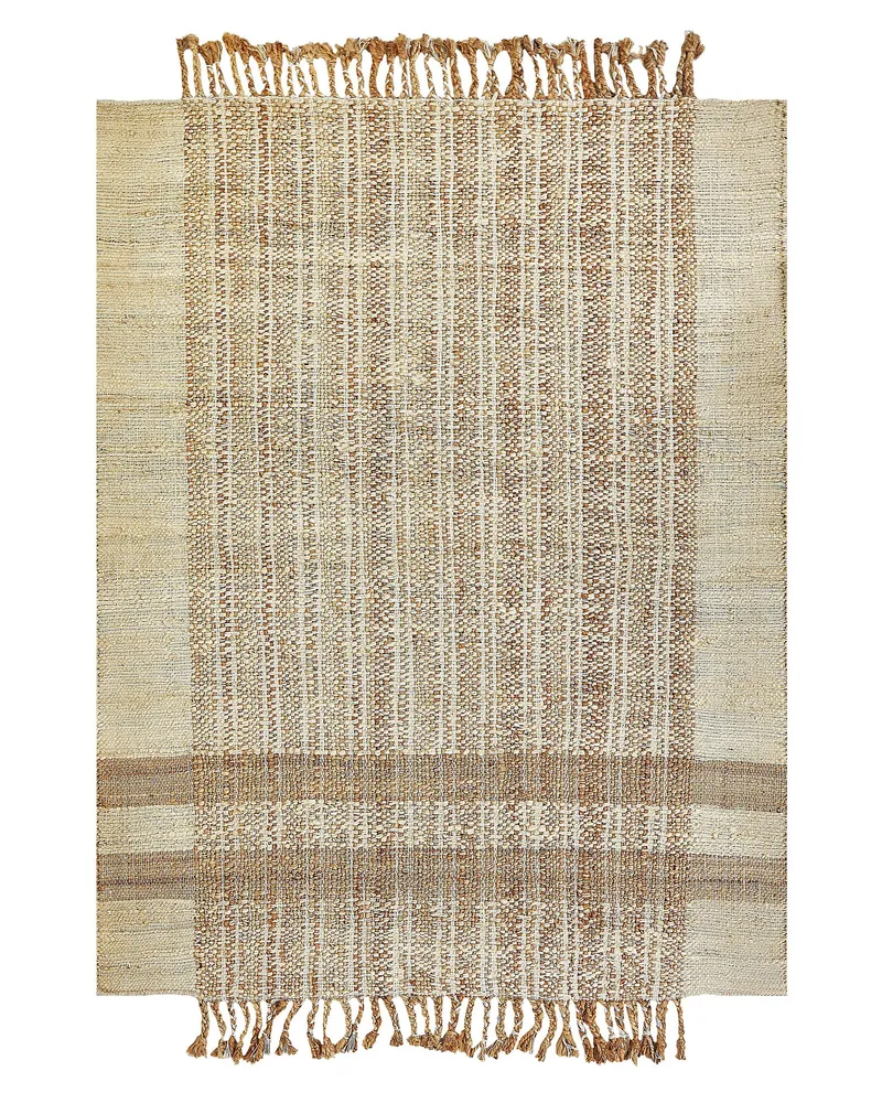Jute Area Rug 140 x 200 cm Écru ORTAOBA
