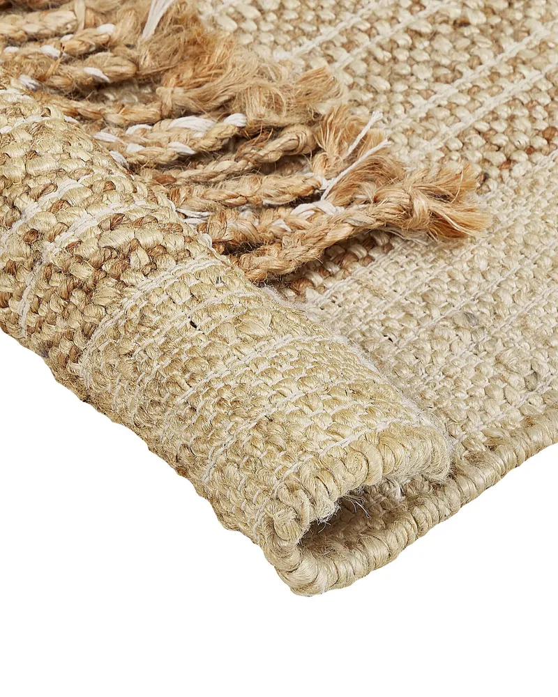 Jute Area Rug 140 x 200 cm Écru ORTAOBA