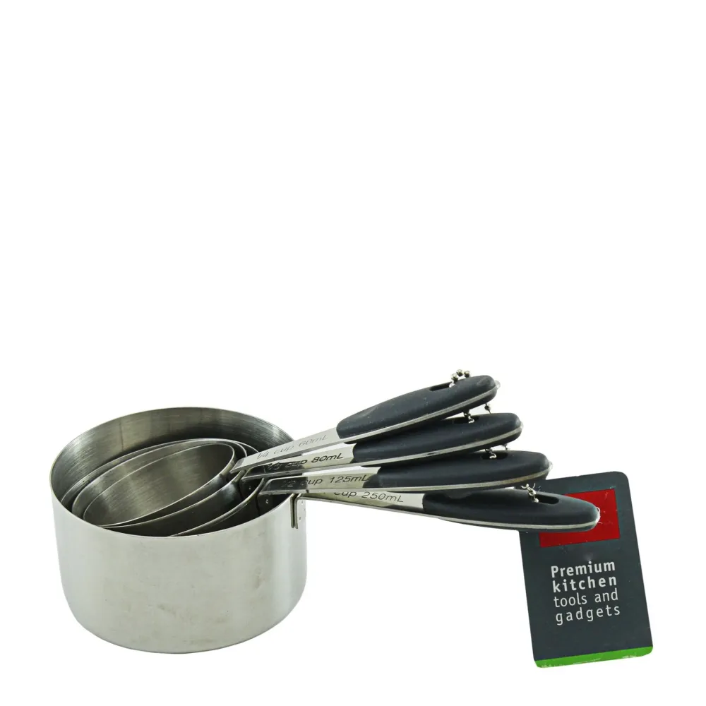 Legend Measuring Cups 4pce -Silver