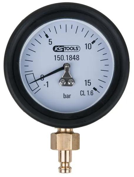 Manomètre KS Tools 10 - 150 bar avec raccord et capuchon de protection 150.1848 choisir à bas prix