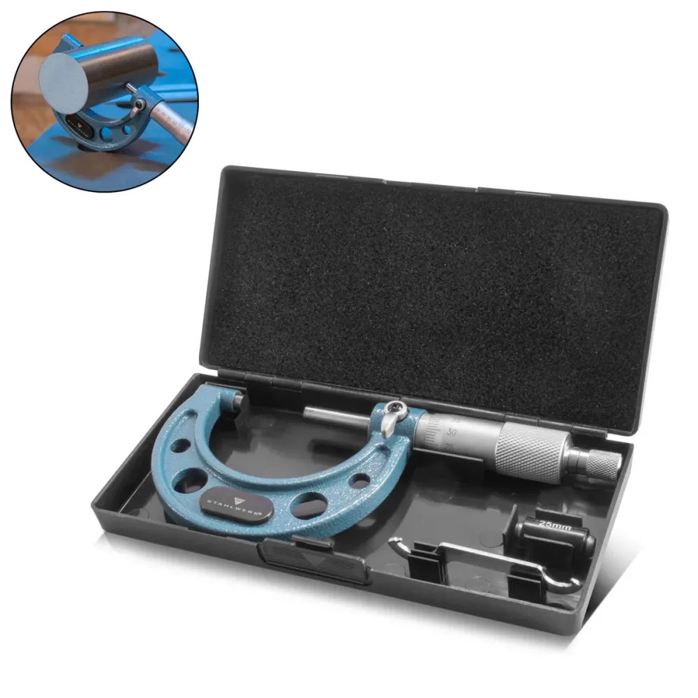 Mécanisme d'acier Vis de repasse avec une plage de mesure de 25 à 50 mm DIN 863 micromètre / vis de mesure / vis micrométr...