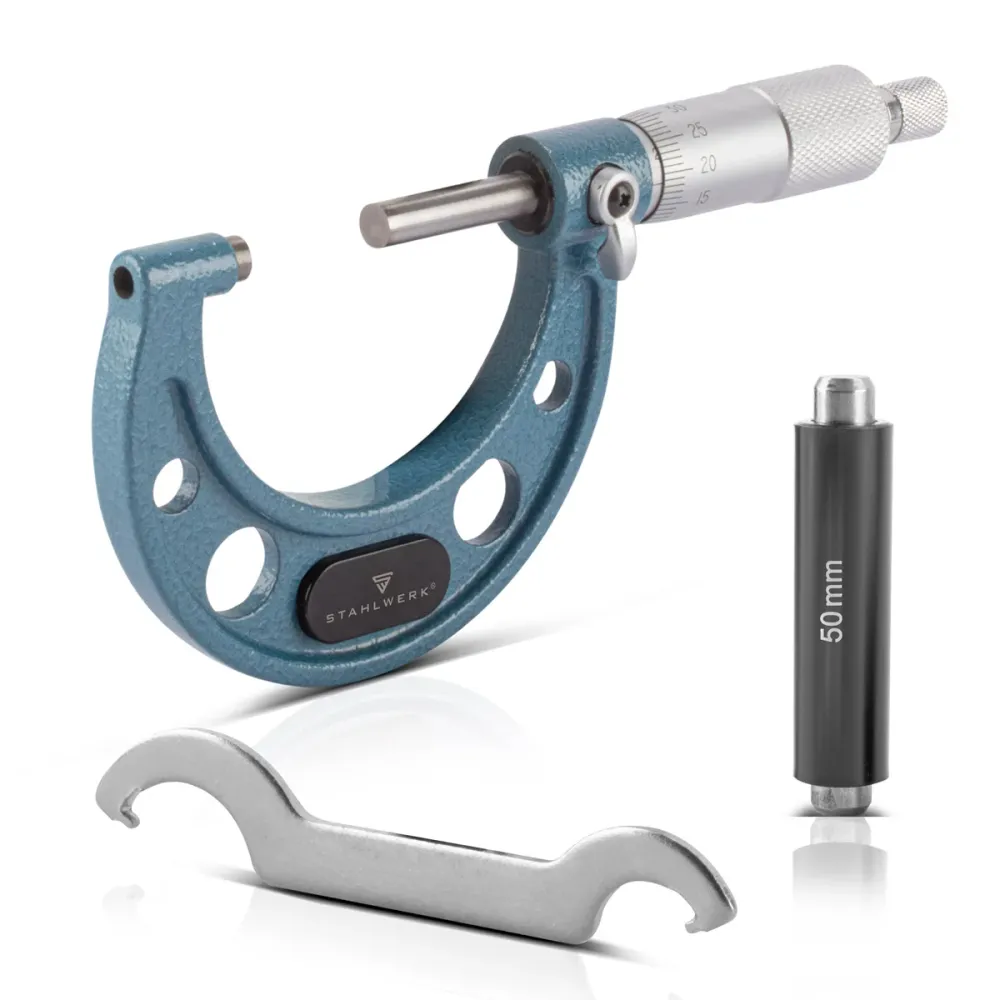 Mécanisme d'acier Vis de repasse avec une plage de mesure de 25 à 50 mm DIN 863 micromètre / vis de mesure / vis micrométr...