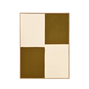 Peinture à l'huile décorative faite à la main cadre marron 60x80cm