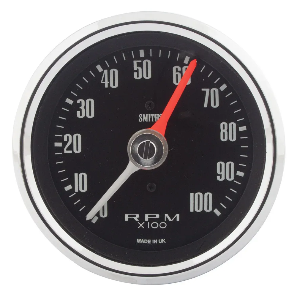 TACHOMETER (0-10000), 80mm, NOIR JAIS