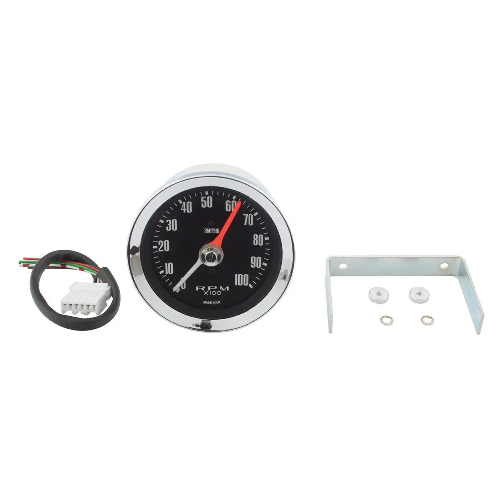 TACHOMETER (0-10000), 80mm, NOIR JAIS