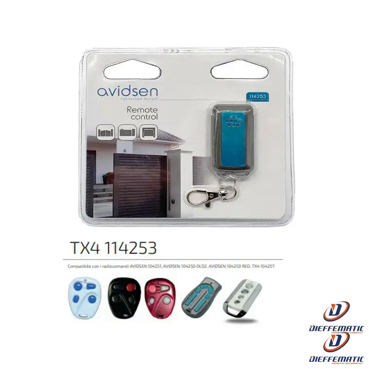 Telecomando Avidsen 104257 Originale Sostituisce 104250, 104706, 104350 433 Mhz