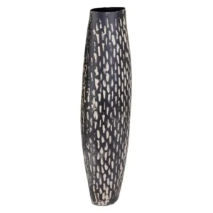 Vase en métal : 14x08x55 cm " "Vase en métal : 14x08x55 cm
