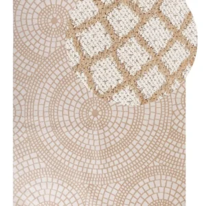 Vloerkleed jute beige/wit 160 x 230 cm ARIBA