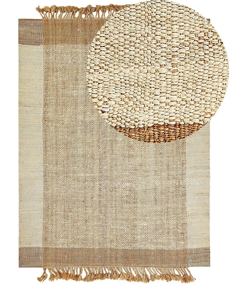 Vloerkleed jute chamois 160 x 230 cm DEDEMLI